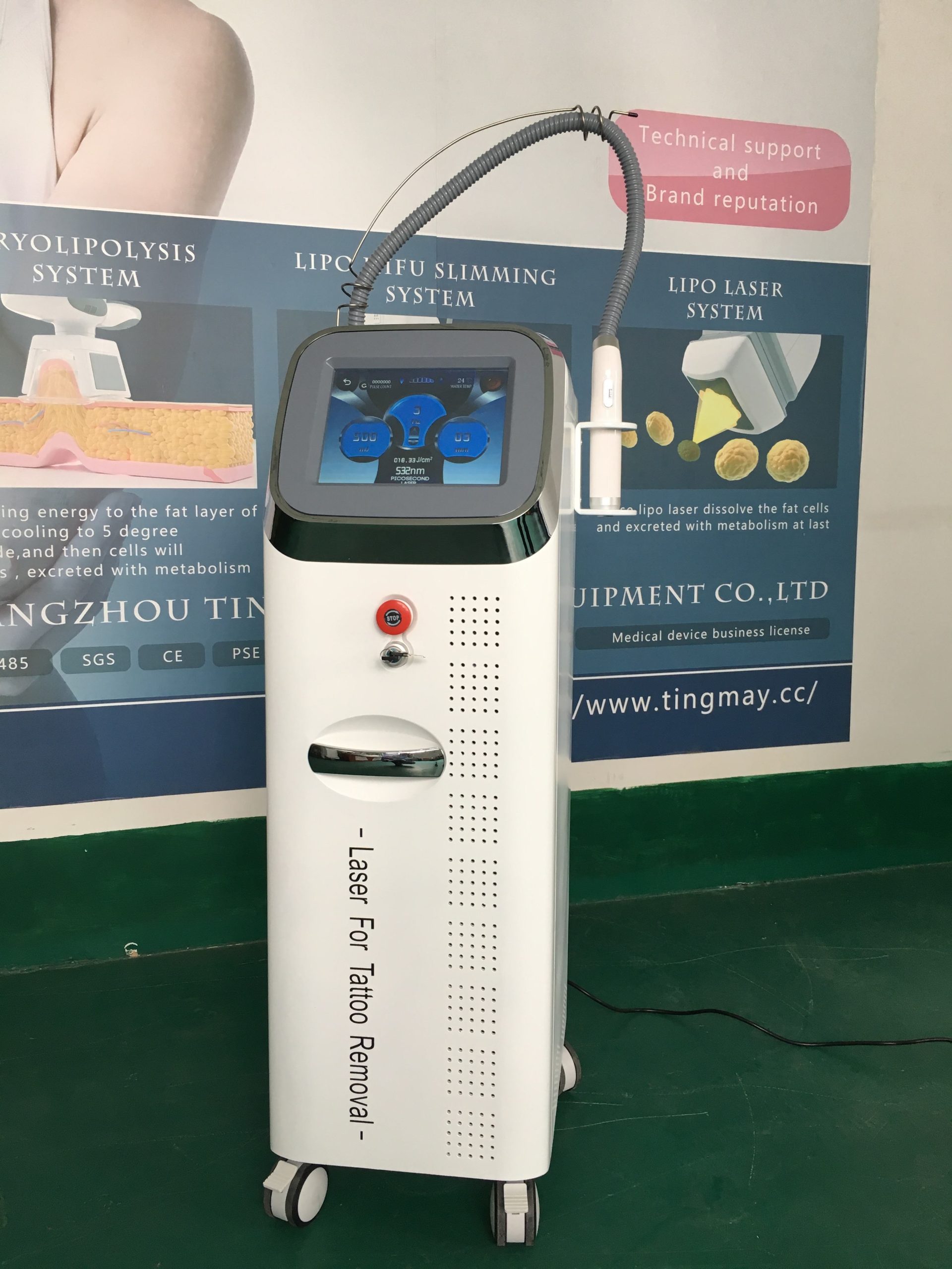 1320nm 1064nm 532nm picosecond laser tattoo removal machine black doll ...